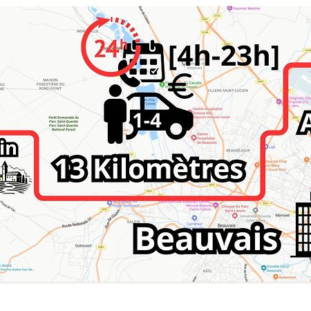 Chambre Calme Et Accueillante 13 Kmtrs Aeroport, Parking Gratuit, Navette Gare Ou Aeroport Saint-Germain-la-Poterie Esterno foto